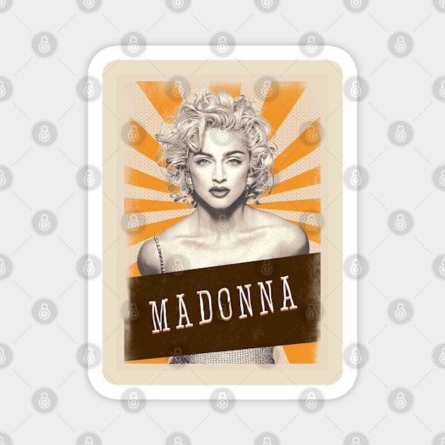 Vintage Aesthetic Madonna 80s Magnet by SkulRose