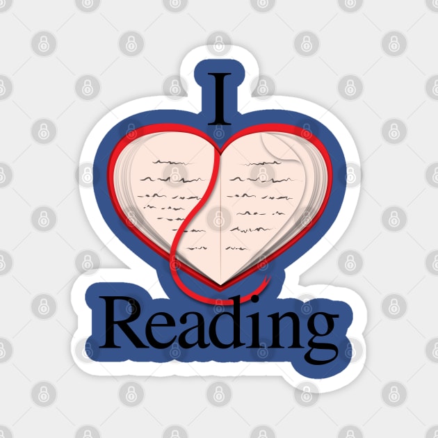 I Love Reading Magnet by Buffyandrews