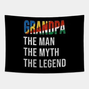 Grand Father Seychellois Grandpa The Man The Myth The Legend - Gift for Seychellois Dad With Roots From  Seychelles Tapestry