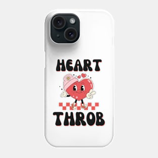 Retro Heart Throb happy Heart Valentines Day Girl boy women Phone Case