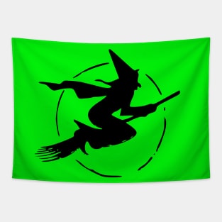 Witch Silhouette Tapestry