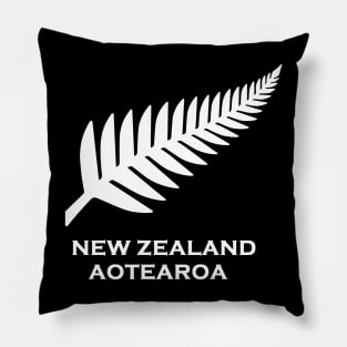 New Zealand silver fern flag Pillow