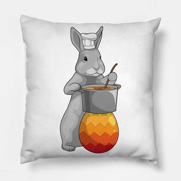 Bunny Easter Easter egg Chef Pillow by Markus Schnabel