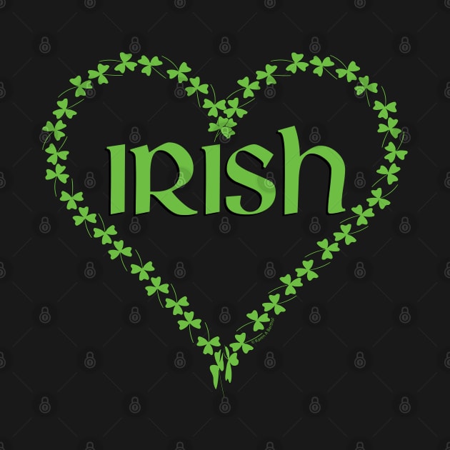 Irish Shamrock Heart by Barthol Graphics