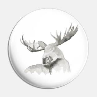 Moose Painting Pin