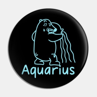Aquarius Bear Cute 2 Pin