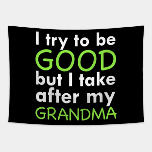 I try to be good but i take after my grandma Tapestry