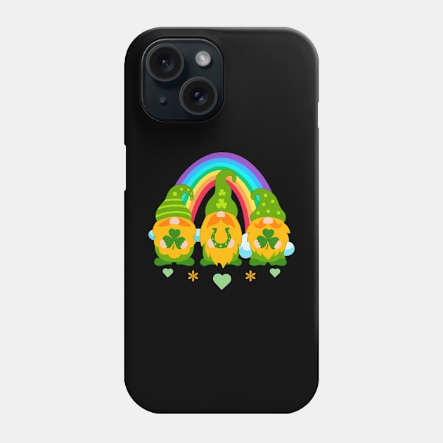 Gnomies With Rainbow Patrick's Day Phone Case by NatalitaJK