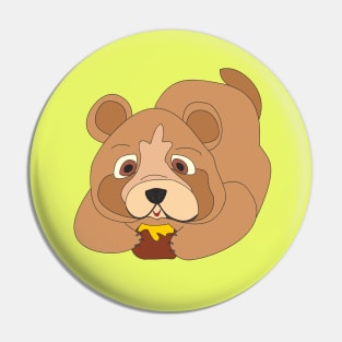 Bear and honey Pin