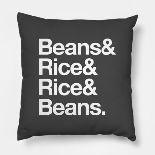 Beans and Rice, Rice and Beans Pillow