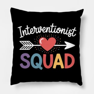 Interventionist Squad Back To School Teacher supplies Men Women Kids Pillow