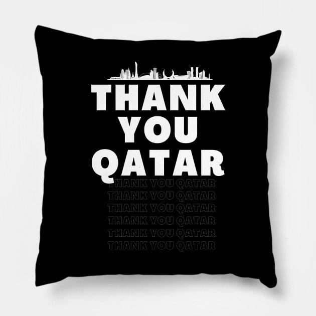 Thank you Qatar, Qatar Pillow by Lovelybrandingnprints