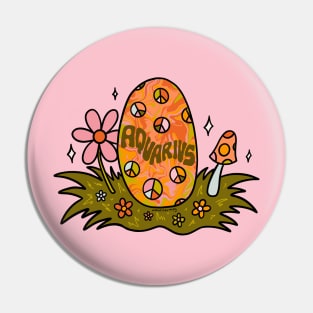 Aquarius Easter Egg Pin