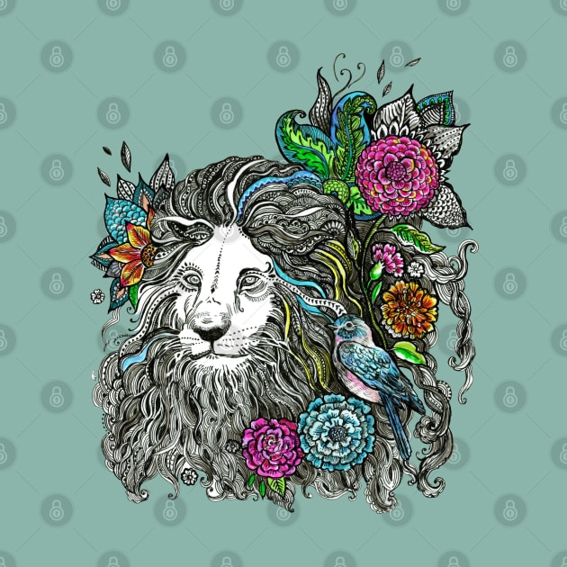 Floral Lion. by FanitsaArt