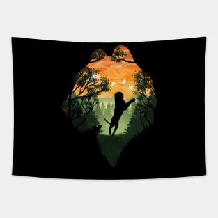 Tiger landscape Tapestry