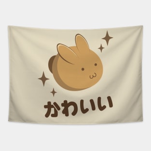 Kawaii round bunny loaf Tapestry