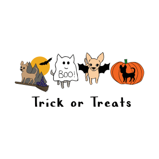 Halloween Chis - Smooth Coat Chihuahuas - Halloween Chihuahua Tee T-Shirt