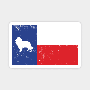 Texas flag, Lone Star State, Lone star flag, Collie, Star Magnet