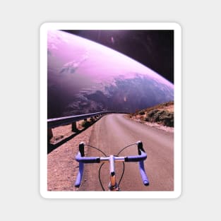 Bike Ride - Space Aesthetic Collage Magnet