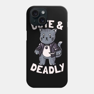 Cute & Deadly Evil Cat Gift Phone Case