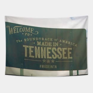 Picture of a Tennessee sign photography Welcome to TN Tapestry