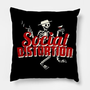 social distortion skelly Pillow