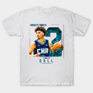 Obsessed Boutique LaMelo Ball Charlotte Hornets Graphic Tee Adult XXX-Large / White / Regular Heavyweight
