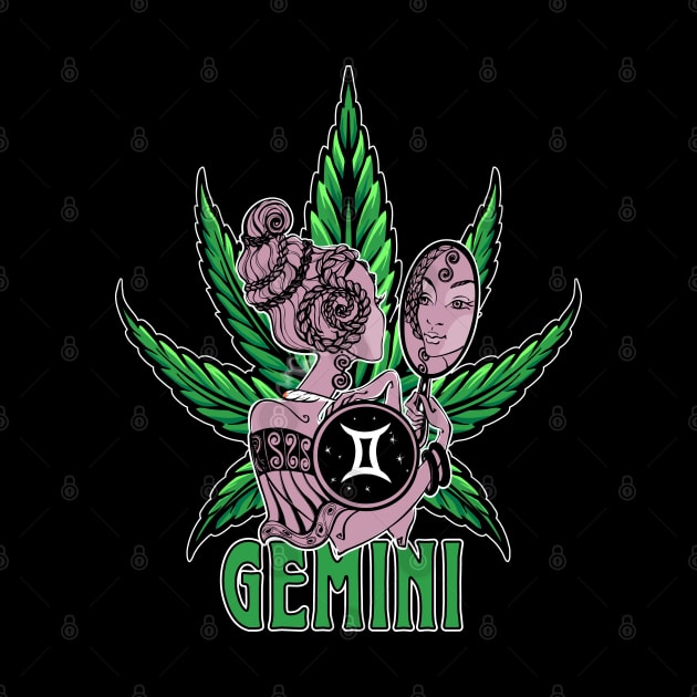 Gemini Weed Shirt, Zodiac Cannabis, Gemini Marijuana Shirt, Gemini Gift, Gemini Zodiac tee, Gemini tee, zodiac birthday gift by Moon Phase Design