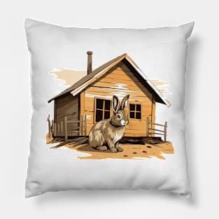 Farm Rabbit Pillow