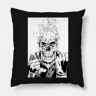 Skull hellfire Pillow