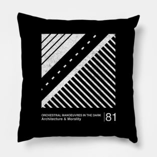 OMD / Minimalist Graphic Artwork Design Pillow