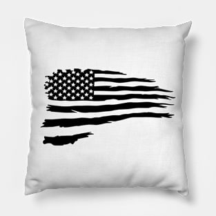 Distressed American Flag Pillow