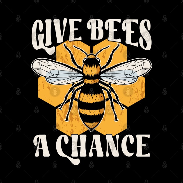 Save The bees "Give Bees A Chance" by FloraLi