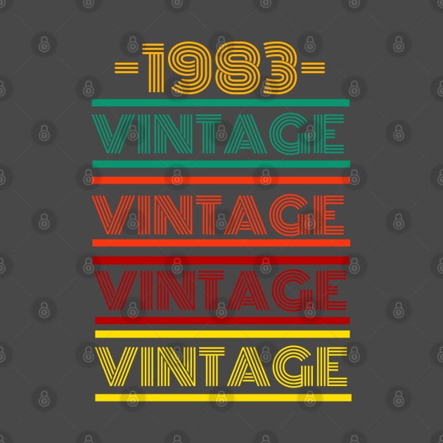 1983 Vintage Retro Colorful Design by docferds