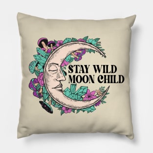 Stay wild moon child Halloween Pillow