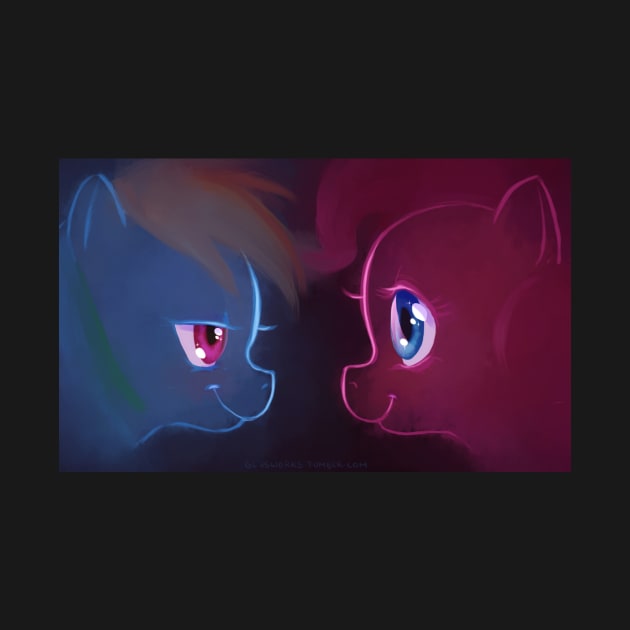 Blue and Pink by Glasmond