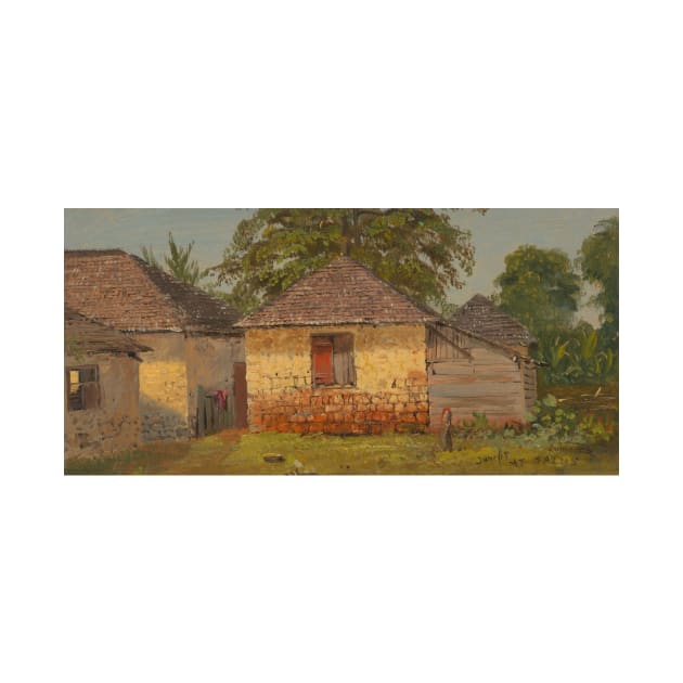 Houses, Mt Salus by Frederic Edwin Church by Classic Art Stall