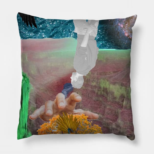 surreal canyon Pillow by Hexagon