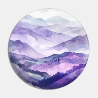 Purple Mountains Nature Pin