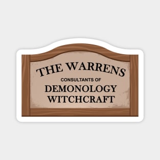 The Warren's Occult Museum Door Sign Magnet