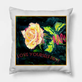 Rose flower 3 Pillow