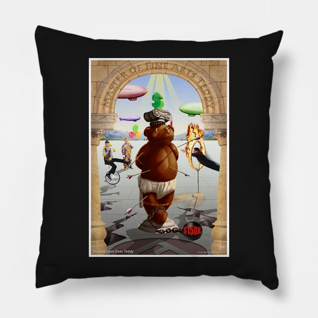 Student Loan Debt Teddy Pillow by 1Artdude