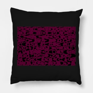 Deep purple backgroud, black particles design Pillow