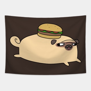 Burger Pug Tapestry