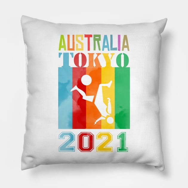 Australian Tokyo 2021 Pillow by jaml-12