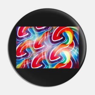 Close-up of swirly rainbow lollipop through prism filter Pin