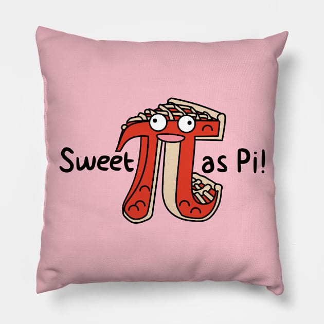 Sweet as Pi Pillow by natural20kids