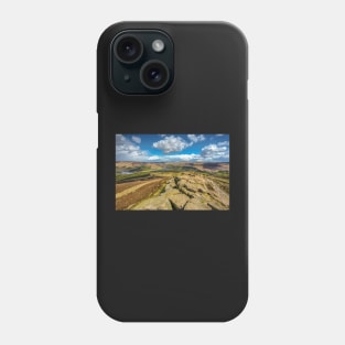 View from the top of Win Hill, Bamford  in Derbyshire, UK Phone Case