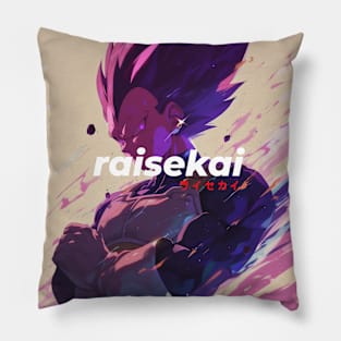 Purple Haired Fighter Pillow