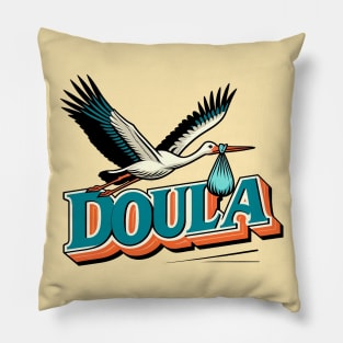 Orange Pop Art Doula Pillow